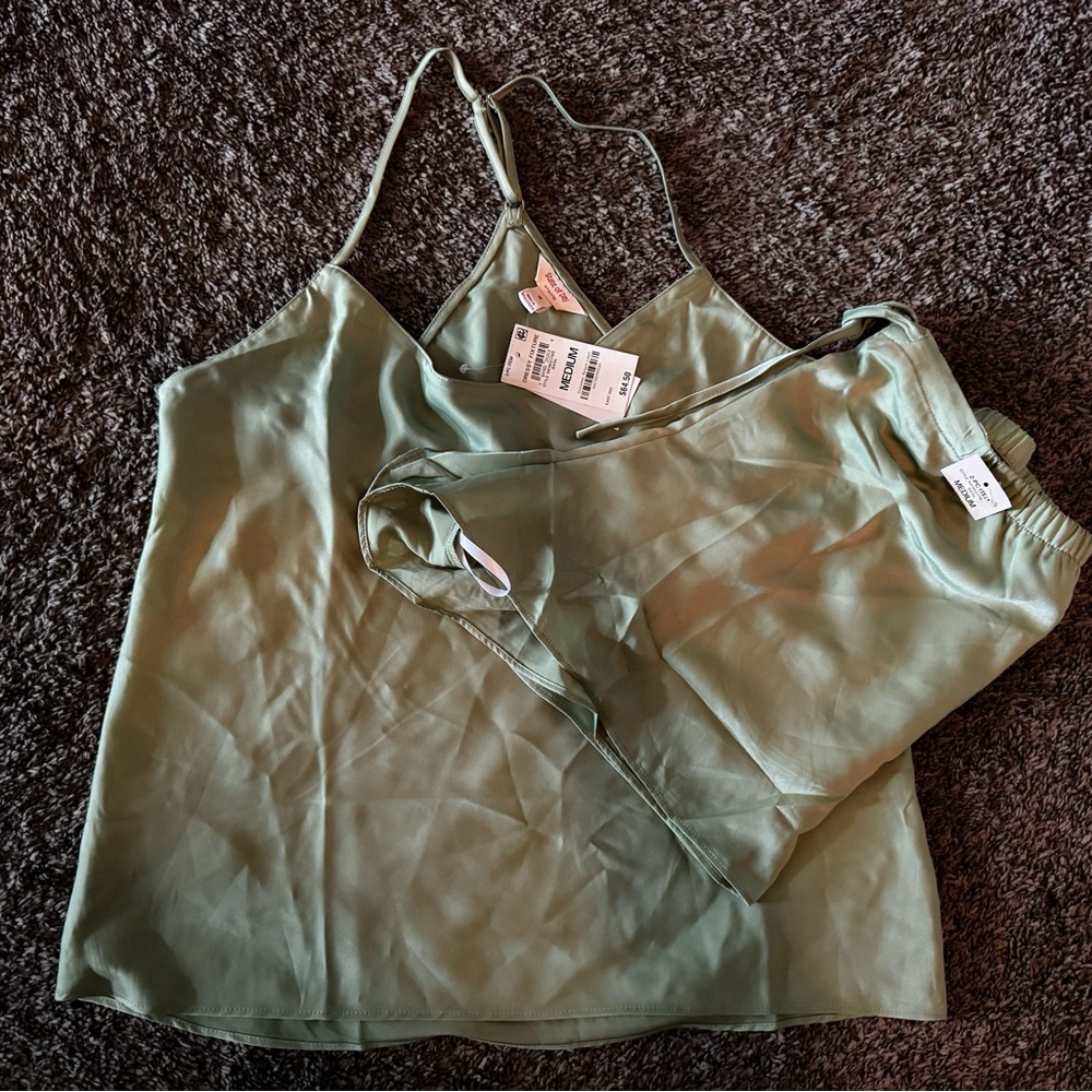 Women's Green Pajama Set